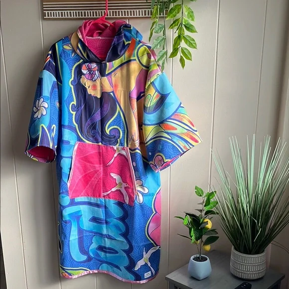 Surfer Towel Hooded Poncho - Picture 5 of 9